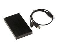 KALEA-INFORMATIQUE Boitier Aluminium brossé Noir pour Disque Dur SATA 2.5" Liaison 5G USB3