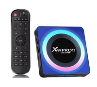 Boîtier Android TV 13 8K Smart TV Box 4 GB RAM 64 GB ROM, Wi-FI 6 2,4G/5,8G, USB 3.0/2.0, Bluetooth 5.0, Quad-Core - Boîtier IPTV 4K/8K Ultra HD, Décodeur TV WiFi Stable pour Streaming