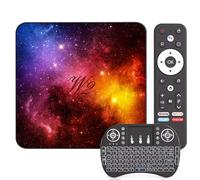 Boitier Android TV 14,4Go+128Go,8K,WiFi 6, BT 5.0, HDMI & USB 2.0/3.0 | Processeur Quad-Core,Mini Clavier Inclus,Idéal pour Cinéma à la Maison & Transformer Votre Téléviseur en Smart TV