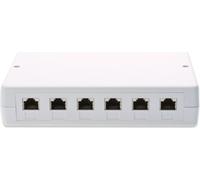 Boîtier apparent DIGITUS pour modules Keystone 6 x RJ45 blanc pur