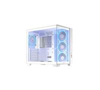 ASUS Boîtier ATX A32 Plus – Radiateurs 360mm, GPU 420mm, 4 ventilateurs ARGB préinstallés – Blanc