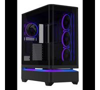 Boîtier ASUS PRIME AP304 TG ARGB Noir Mini-ITX/ATX/micro-ATX 3x120mm ARGB + 1x120mm 3.5"/2.5" 240x535x450mm