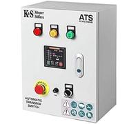 Boitier ATS KS ATS 1/40HD (commutateur de transfert automatique universel) pour 230V, démarre/arrête automatiquement le générateur, puissance 9,2 kW, courant max. 40A, connecteur ATS à 6 broches.