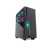 Boîtier ATX - GEMBIRD - Fornax 2000 - Éclairage LED RVB - Couleur Noire - Semi-tour