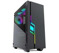 Boîtier ATX - GEMBIRD - Fornax 2000 - Éclairage LED RVB - Couleur Noire - Semi-tour