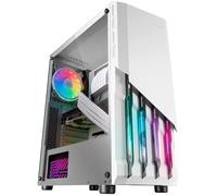 Boîtier ATX Mars Gaming MC-X2 Blanco Caja PC Gaming ATX Frontal Acero FRGB 2 Ventiladores 12cm FRGB Ventana Lateral Completa