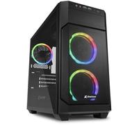 Boîtier ATX semi-tour - Sharkoon - V1000 RGB - Micro-Tower - Illumination Multicouleur - USB 3.2 Gen 1