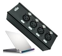 Boîtier Audio sur Ethernet d'Aluminium Haute Vitesse Accessoires pour | Extendeur De Câble Réseau 4 Canaux Pour Moniteur Projecteur Ordinateur Portable Tablette Téléphone