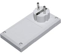 Boîtier avec fiche secteur TRU COMPONENTS ESU 1200 E/CEE 125 x 67 x 50 Polycarbonate, ABS gris clair 1 pc(s)