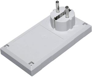 Boîtier avec fiche secteur TRU COMPONENTS ESU 1200 E/CEE 125 x 67 x 50 Polycarbonate, ABS gris clair 1 pc(s)