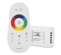 Boîtier avec télécommande contrôleur RGB multicolore RF 2,4 GHz 18 A 3 CH variateur 12/24 V dc bandes lumières LED
