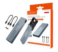Boîtier, baie, adaptateur SSD, NVMe/SATA PCIe M.2 USB-C M2 Gen2 10 Go/s Zenwire