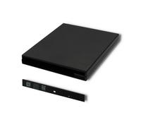 Boîtier/baie Qoltec pour lecteur CD/DVD optique SATA | USB 2.0 | 9,5 mm