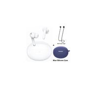 (Boîtier blanc et bleu) Écouteurs sans fil Enco Air 2 Pro TWS Bluetooth 5.2 avec réduction de bruit