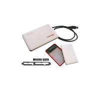Boitier Blanc Pour Disque Dur MICROSATA 1.8 Liaison USB 2.0 - Avec Accessoires Liaison USB 2.0 - Avec Accessoires