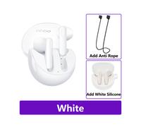 (Boîtier blanc sur blanc) Écouteurs Bluetooth Enco Air 3 TWS 2024 : réduction de bruit pour les appels,