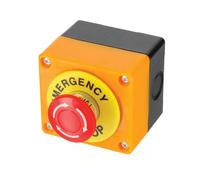 Boitier bouton arrêt d'urgence - Pour broyeur thermique - Pour ref Oxeo 760312