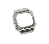 Boîtier/bracelet en acier inoxydable modifié, compatible avec la montre for Casio Small Square GW-B5600DW(Silver case)