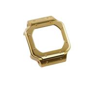 Boîtier/bracelet en acier inoxydable modifié, compatible avec la montre for Casio Small Square GW-B5600DW(Golden case)