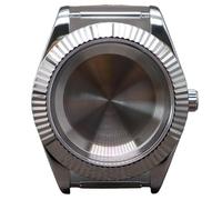 Boîtier cannelé for Montre Homme, 1 pièce, 36 mm, 40 mm, pièces en Cristal for Datejust NH35 NH36 4R36, Mouvement Miyota 8215, Cadran 28,5 mm(Solid Cover 2,40mm Miyota 8215)
