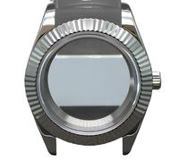 Boîtier cannelé for Montre Homme, 1 pièce, 36 mm, 40 mm, pièces en Cristal for Datejust NH35 NH36 4R36, Mouvement Miyota 8215, Cadran 28,5 mm(Glass Cover 2,40mm nh35 nh36)