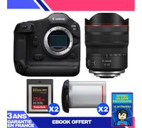 Boitier Canon EOS R1 + RF 10-20mm f/4 L IS STM + 2 SanDisk 256GB Extreme PRO CFexpress Type B + 2 Canon LP-E19 + Ebook 'Devenez Un Super Photographe