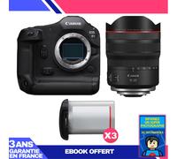 Boitier Canon EOS R1 + RF 10-20mm f/4 L IS STM + 3 Canon LP-E19 + Ebook 'Devenez Un Super Photographe