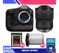 Boitier Canon EOS R1 + RF 10-20mm f/4 L IS STM + 3 SanDisk 512GB Extreme PRO CFexpress Type B + 3 Canon LP-E19 + Ebook 'Devenez Un Super Photographe
