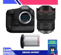 Boitier Canon EOS R1 + RF 10-20mm f/4 L IS STM + Canon LP-E19 + Ebook 'Devenez Un Super Photographe