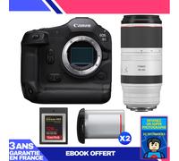 Boitier Canon EOS R1 + RF 100-500mm f/4.5-7.1 L IS USM + 1 SanDisk 128GB Extreme PRO CFexpress Type B + 2 Canon LP-E19 + Ebook 'Devenez Un Super Photographe