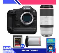 Boitier Canon EOS R1 + RF 100-500mm f/4.5-7.1 L IS USM + 2 SanDisk 512GB Extreme PRO CFexpress Type B + Canon LP-E19 + Ebook 'Devenez Un Super Photographe