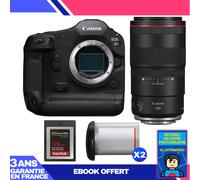 Boitier Canon EOS R1 + RF 100mm f/2.8 L Macro IS USM + 1 SanDisk 128GB Extreme PRO CFexpress Type B + 2 Canon LP-E19 + Ebook 'Devenez Un Super Photographe