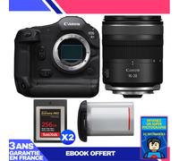 Boitier Canon EOS R1 + RF 16-28mm f/2.8 IS STM + 2 SanDisk 256GB Extreme PRO CFexpress Type B + Canon LP-E19 + Ebook 'Devenez Un Super Photographe