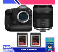 Boitier Canon EOS R1 + RF 16-28mm f/2.8 IS STM + 2 SanDisk 512GB Extreme PRO CFexpress Type B + Ebook 'Devenez Un Super Photographe