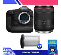 Boitier Canon EOS R1 + RF 20mm f/1.4 L VCM + 2 Canon LP-E19 + Ebook 'Devenez Un Super Photographe
