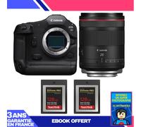 Boitier Canon EOS R1 + RF 20mm f/1.4 L VCM + 2 SanDisk 128GB Extreme PRO CFexpress Type B + Ebook 'Devenez Un Super Photographe