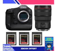 Boitier Canon EOS R1 + RF 24-70mm f/2.8 L IS USM + 3 SanDisk 64GB Extreme PRO CFexpress Type B + Ebook 'Devenez Un Super Photographe
