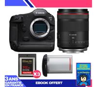 Boitier Canon EOS R1 + RF 50mm f/1.4 L VCM + 3 SanDisk 512GB Extreme PRO CFexpress Type B + Canon LP-E19 + Ebook 'Devenez Un Super Photographe