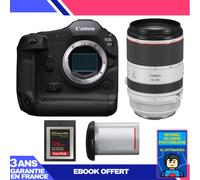 Boitier Canon EOS R1 + RF 70-200mm f/2.8 L IS USM + 1 SanDisk 128GB Extreme PRO CFexpress Type B + Canon LP-E19 + Ebook 'Devenez Un Super Photographe