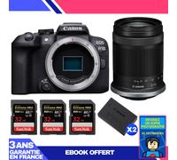 Boitier Canon EOS R10 + RF-S 18-150mm F4.5-6.3 IS STM + 3 SanDisk 32GB Extreme PRO UHS-II SDXC 300 MB/s + 2 Canon LP-E17 + Ebook 'Devenez Un Super Photographe