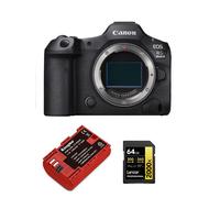 Boîtier Canon EOS R5 II + batterie Kingma 2400 mAh (Canon LP-E6NH) + carte mémoire Lexar Professional 2000x UHS-II SDXC 64 Go