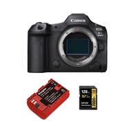 Boîtier Canon EOS R5 II + batterie Kingma 2400 mAh (Canon LP-E6NH) + carte mémoire Lexar Professional 2000x UHS-II SDXC 128 Go