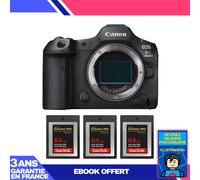 Boitier Canon EOS R5 Mark II + 3 SanDisk 64GB Extreme PRO CFexpress Type B + Ebook 'Devenez Un Super Photographe