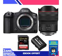 Boitier Canon EOS R5 Mark II + RF 10-20mm f/4 L IS STM + 1 SanDisk 32GB Extreme PRO UHS-II SDXC 300 MB/s + 1 Canon LP-E6P + Ebook 'Devenez Un Super Photographe