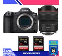 Boitier Canon EOS R5 Mark II + RF 10-20mm f/4 L IS STM + 2 SanDisk 32GB Extreme PRO UHS-II SDXC 300 MB/s + Ebook 'Devenez Un Super Photographe