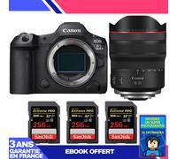 Boitier Canon EOS R5 Mark II + RF 10-20mm f/4 L IS STM + 3 SanDisk 256GB Extreme PRO UHS-II SDXC 300 MB/s + Ebook 'Devenez Un Super Photographe