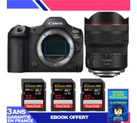 Boitier Canon EOS R5 Mark II + RF 10-20mm f/4 L IS STM + 3 SanDisk 32GB Extreme PRO UHS-II SDXC 300 MB/s + Ebook 'Devenez Un Super Photographe