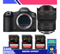 Boitier Canon EOS R5 Mark II + RF 10-20mm f/4 L IS STM + 3 SanDisk 64GB Extreme PRO UHS-II SDXC 300 MB/s + Ebook 'Devenez Un Super Photographe