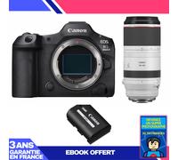 Boitier Canon EOS R5 Mark II + RF 100-500mm f/4.5-7.1 L IS USM + 1 Canon LP-E6P + Ebook 'Devenez Un Super Photographe