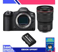 Boitier Canon EOS R5 Mark II + RF 15-35mm f/2.8 L IS USM + 1 Canon LP-E6P + Ebook 'Devenez Un Super Photographe